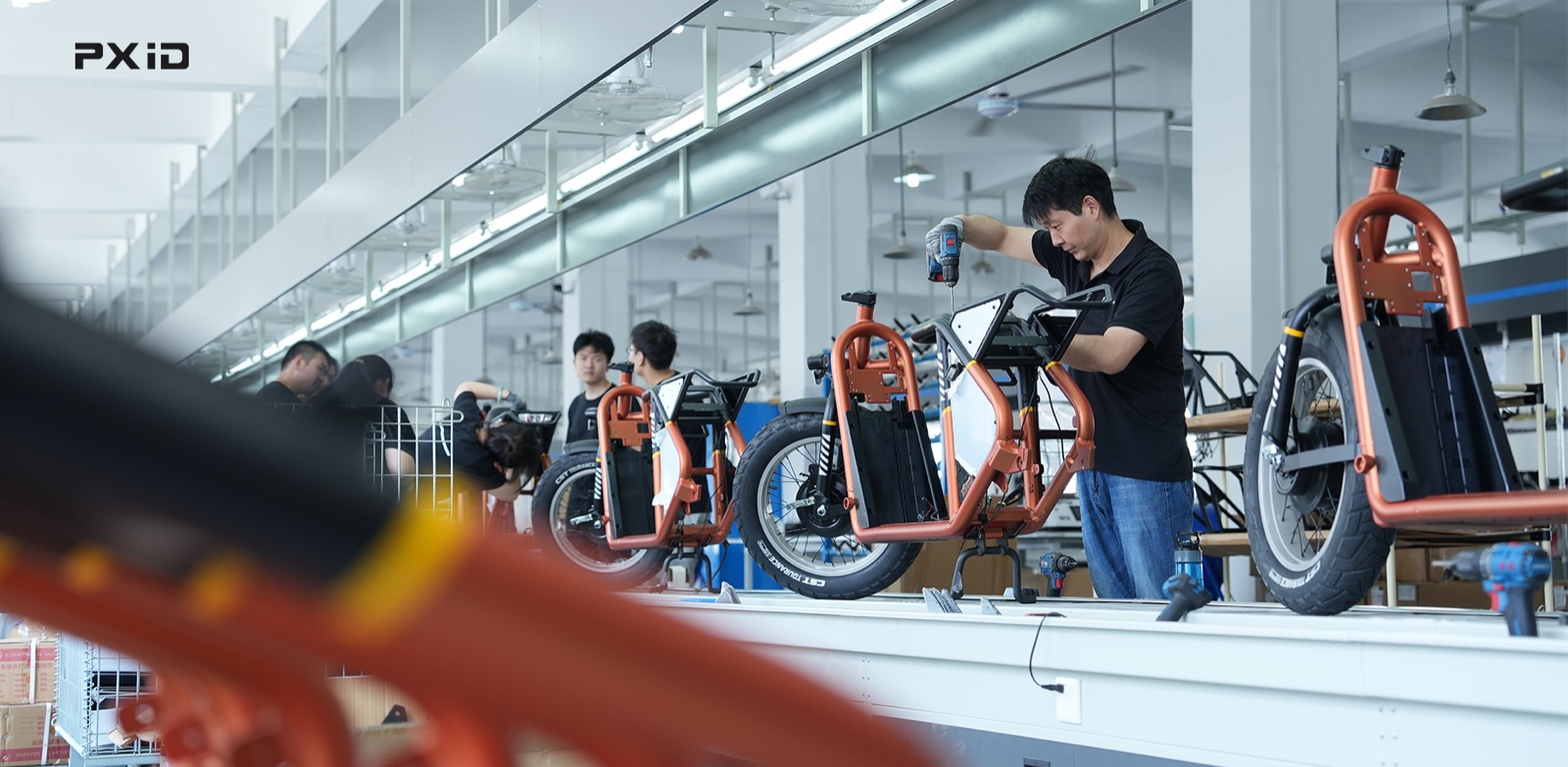 European shared mobility scooters by PXID